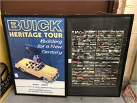 Framed car posters