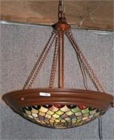 CONTEMPORARY TIFFANY LEADED STYLE HANGING