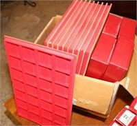 COLLECTION NUMISMATIC SUPPLIES (BOXES & TRAYS)