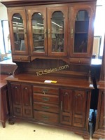 China Cabinet, 4 upper glass doors over 4 drawers