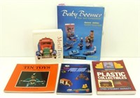 5 Collectible Books - Metal Toys, Pull Toys,