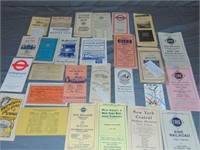 Lot of Timetables. Mid 19th-Mid 20th century.