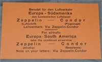 Europe-South America Zeppelin Ticket.