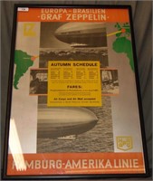 Paul Theodore Etbauer. Zeppelin Poster.