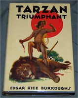 Burroughs. Tarzan Triumphant. 1st in DJ.