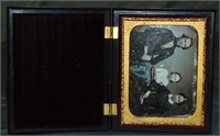 1/4 Plate Daguerreotype in Rare Union Case