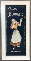 c.1905, Blooker's Cacao Dutch Advertising Poster