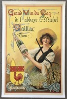 Circa 1910 French Wine Advertising Poster