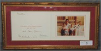 Prince Charles and Princess Diana Signed Card.