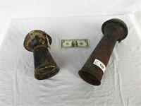 Pair of Early Vintage Car Horns