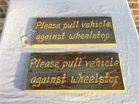 2 Wooden Signs-"Please Pull...." See Details