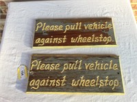 2 Wooden Signs-"Please Pull....." See Details