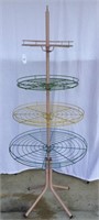 4 Tier Circular wire rack display