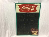 Coca Cola 1963 Chalk Board Sign