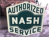 Porcelain Double side Sign-Authorized NASH Service