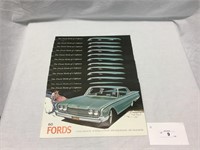 (12) NOS 1960 Ford Dealership Salesman Booklets