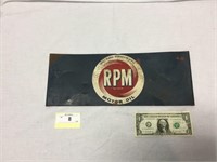 Early RPM Motor OIl Rack Display Sign