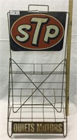 Vintage STP Oil Can Rack Display