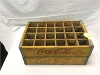 (2) Coca Cola Wood Crates 24 bottles '63 & '69