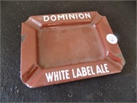 Dominion White Label Ale Porcelain Ashtray