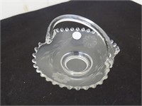 Cornflower Candy Dish with Handle