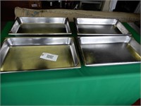 Stainless Steel Serving Pans 121/2' x 201/2"