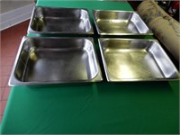 Stainless Steel Rectangular Inserts Times 4