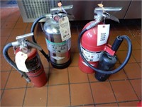 Lot - 3 Fire Extinguishers - As Is