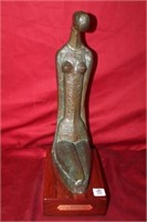 Bronze "Woman" by Yael Shalev (Israel Artist)