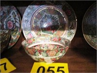 ORIENTAL SMALL BOWL AND DECORATIVE PLATE