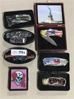 7 Pieces-6 Souvenir Knives & Cigarette Box