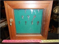 Vintage Hand Made Cedar Key Box - Shadow Box
