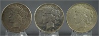 1923 1923-D 1923-S Peace Silver Dollar