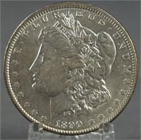 1890 Morgan AU+ Silver Dollar