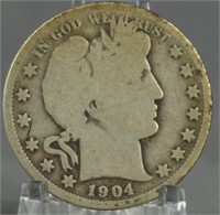 1904-S Barber Half Dollar Key Date