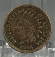 1864 Indian Head Copper Nickel Penny