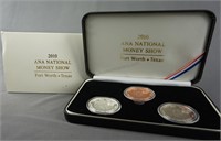 2010 ANA 1oz. 999 Silver, Clad & Bronze Medal Set