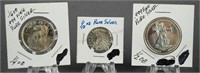 .999 Silver Fractional 1/10, 1/4 and 1/2 Oz. Coins