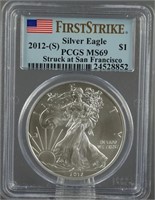 2012-S American Silver Eagle PCGS MS 69
