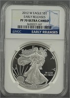 2012-W American Silver Eagle Proof NGC PF 70