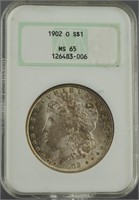 1902-O Morgan Dollar NGC MS 65