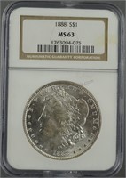 1888 Morgan Dollar NGC MS 63