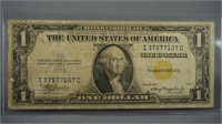 1935-A Yellow Seal North Africa $1 Bill