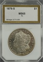 1878 Morgan Dollar PCI MS 65 PL