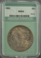 1882 Morgan Dollar NTC MS 65