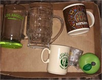 Flat of Miscellaneous Liquor Mugs & Coffee Cups