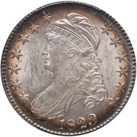 50C 1823 O-101A. PATCHED 3. PCGS MS62