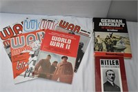 Assorted War Magazines WWII & Hitler Book Lot