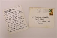 Frank Paris (Howdy Doody) Letter
