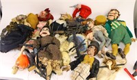 Large Group of Damaged Marionettes